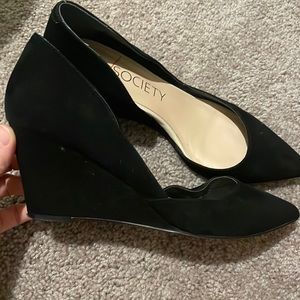 Sole society pointed wedge heel